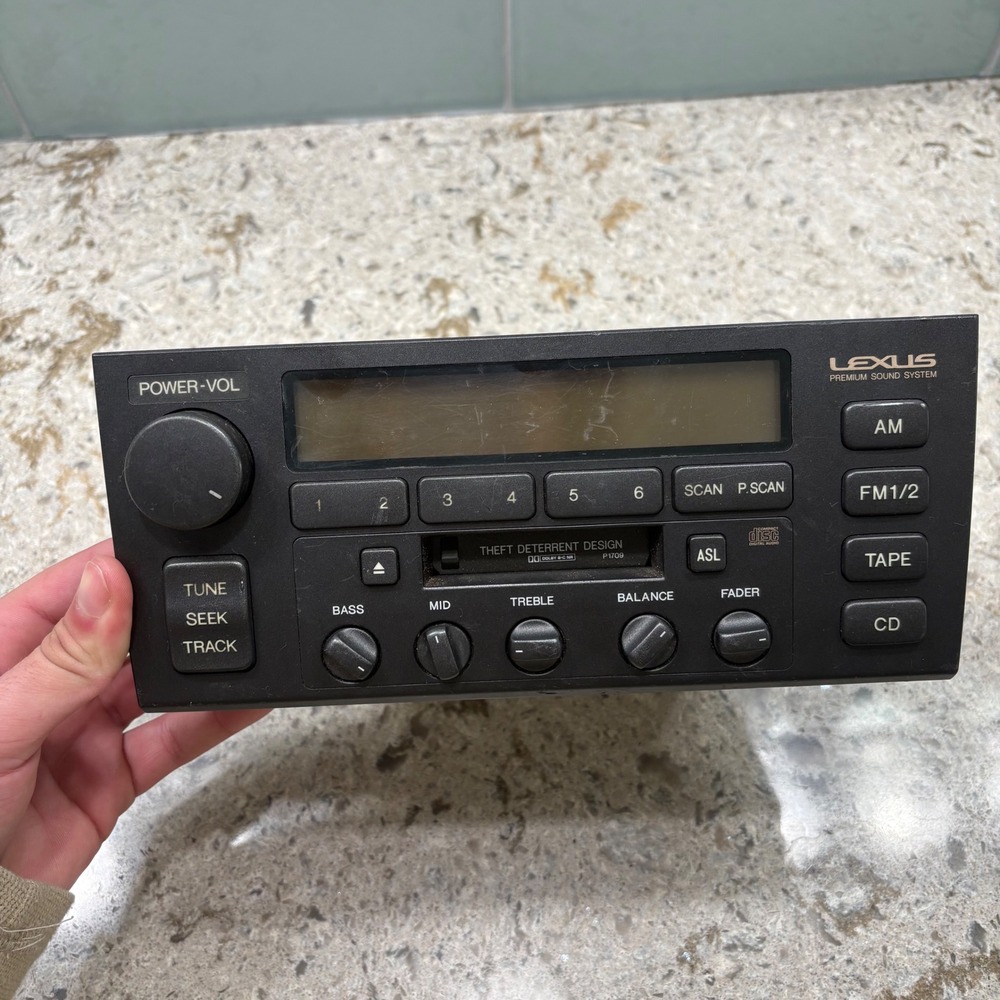 Vtg Lexus LS400 Premium Sound System AM/FM Radio Tape Deck Untested